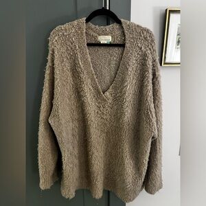 Fuzzy Anthropologie sweater
